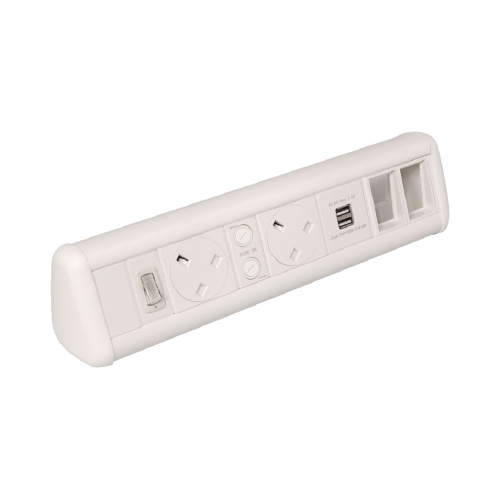 CMW Ltd | White 2 Power 1 x Dual USB 2 x 6C Cut Outs