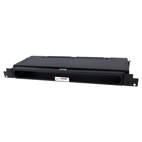 CMW Ltd | HotLok&Acirc;&reg; SF001-PR1 SwitchFix, Passive, Rear Intake, 1U, Adjustable 14.6cm-21.5cm, Black
