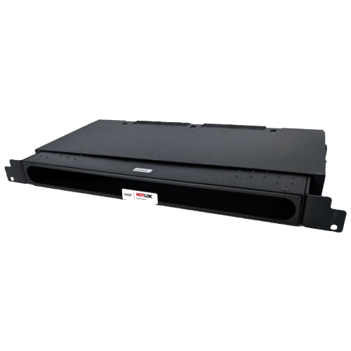 CMW Ltd | HotLok&Acirc;&reg; SF001-PR2 SwitchFix, Passive, Rear Intake, 1U, Adjustable 19.38cm-29.54mm, Black
