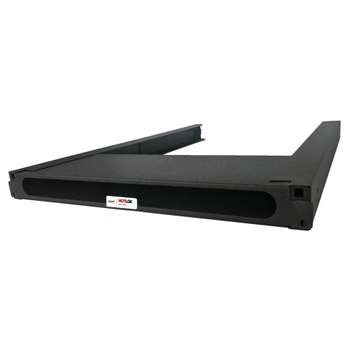 CMW Ltd | HotLok&Acirc;&reg; SF001-PS1 SwitchFix 1U, Passive, Switch Single Side Intake, Adjustable, Black, 702mm - 752mm