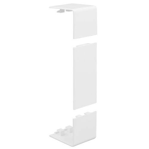 Marshall Tufflex / Bendex XT3COWH | 3 Compartment Square Dado Trunking Joint Cover / Coupler