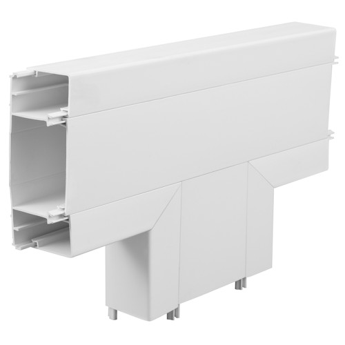 Marshall Tufflex / Bendex XT3FTWH | 3 Compartment Square Dado Trunking Flat Tee