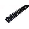 Betaduct 09980000Y 100mm Wide x 50mm High PVC Open Slot Cable Trunking 2m Length Black