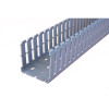 Betaduct 10450034Y 37.5mm Wide x 75mm High PVC Open Slot Cable Trunking 2m Length Grey