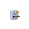 13amp BS1363 UK 3 Pin Plug White (Each)