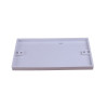 Double Gang Blanking Plate White