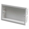 Dietzel Univolt PVC Maxi Trunking 28mm Deep Double Gang Accessory Box For 100mm Wide Trunking