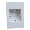 Dietzel Univolt PVC Maxi Trunking 28mm Deep Single Gang Accessory Box For 150mm Wide Trunking