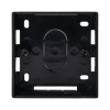 3L32BK Single Gang 32mm Black Back Box