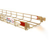 Pemsa Rejiband Rapide 450mm Wide x 60mm Deep Wire Basket Tray 3m Length Bichromate