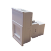 CMW Ltd  | LJ6C White Cat6 Coupler Module for Mini/Maxi  Range Desk Power Units