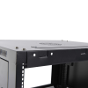 Qube 21U 600mm Deep All Round Access Black Wall Box