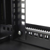 Qube 21U 600mm Deep All Round Access Black Wall Box