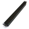 8way Horizontal PDU with 8 X UK Sockets no switch and a 3m Lead to UK Plug
