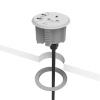 CMD  Black  PortHole outlet fitted with 1 x Power, 1 x Dual USB with Types A & C