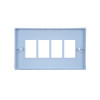 Matrix Double Gang Faceplate Accepts 4 x LJ6C Module White