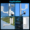 Universal Wireless Bridge Bracket – Pole & Wall Mount – Adjustable