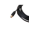 5m USB 2.0 Type A Male to Type B Male Black