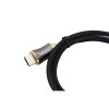 NewLink  1m Gold Effect Metal HDMI Braided Male to Male 4K x 2K 30AWG Lead - Black