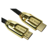 2m HDMI Gold Hoods High Speed with Ethernet 4K x 2K 30Awg Male to Male Nylon Braid Black
