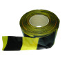 Black - Yellow 70mm Wide x 500mm Long Non - Adhesive Polythene Warning Barrier Tapes