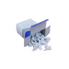 White 9.0mm Round Cable Clips (Box of 100)