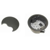 CMW Ltd, Desk Cable Management PG002G | Grey Grommet with 1 x Power & 1 Data