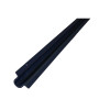 Black PVC-U Cable Protection Guard 19mm x 19mm 3m Length for Covering External Cables