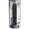 10 Gang UK 13A Surge Protected Tower Extension 2m Black