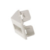 Siemon CT 1 Port MAX Angled Adapter Plate White
