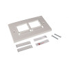 Siemon CT 2 Port Faceplate D/G White