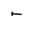 Small Cable Tie Masonry Mount Plug 6mm x 38mm Black (Bag/100)