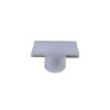 D-Line FLET3015W 1/2 Round Mini 30mm x 15mm Clip Over Equal Tee White