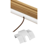 D-Line CO22QSW | D-Line White Smooth Fit Cable Outlet 22mm x 22mm