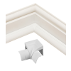 D-Line FB22QSW | D-Line White Smooth Fit Flat Bend 22mm x 22mm