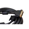 5m DVI-D 24+1 Dual Link Male-Male Cable Black