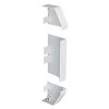 Marshall-Tufflex EECP1MWH | Marshall Tufflex PVC - U White Sterling Profile 1 Chamfered Dado Trunking End Cap