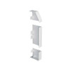 Marshall-Tufflex EECP2MRHWH | Marshall Tufflex PVC- U White Sterling Profile 2 3 Compartment Skirting Dado End Cap Right Hand