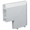 Marshall-Tufflex EFA2DWH | Marshall Tufflex PVC - U White Sterling Profile 2 3 Compartment Skirting Dado Flat Angle-down