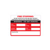 Fire Stopping Labels 95x65mm 10 labels
