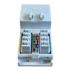 Excel Cat 6 (UTP) Unscreened Low Profile Euromod RJ45 Module - White
