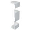Marshall-Tufflex EXBP3WH | Marshall Tufflex PVC - U White Sterling Profile 3 3 Compartment Square Dado External Angle