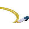 2m FC to LC Duplex OS2 Singlemode Yellow Fibre Optic Patch Cable with 2mm Jacket