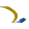 3m LC to LC Duplex OS2 Singlemode Yellow Fibre Optic Patch Cable with 2mm Jacket