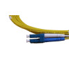 4m LC to LC Duplex OS2 Singlemode Yellow Fibre Optic Patch Cable with 2mm Jacket