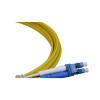 4m LC to LC Duplex OS2 Singlemode Yellow Fibre Optic Patch Cable with 2mm Jacket