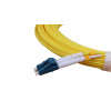 15m LC to LC Duplex OS2 Singlemode Yellow Fibre Optic Patch Cable with 2mm Jacket