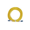 20m LC to LC Duplex OS2 Singlemode Yellow Fibre Optic Patch Cable with 2mm Jacket