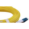 20m LC to LC Duplex OS2 Singlemode Yellow Fibre Optic Patch Cable with 2mm Jacket