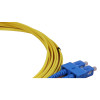 3m LC to SC Duplex OS2 Singlemode Yellow Fibre Optic Patch Cable with 2mm Jacket